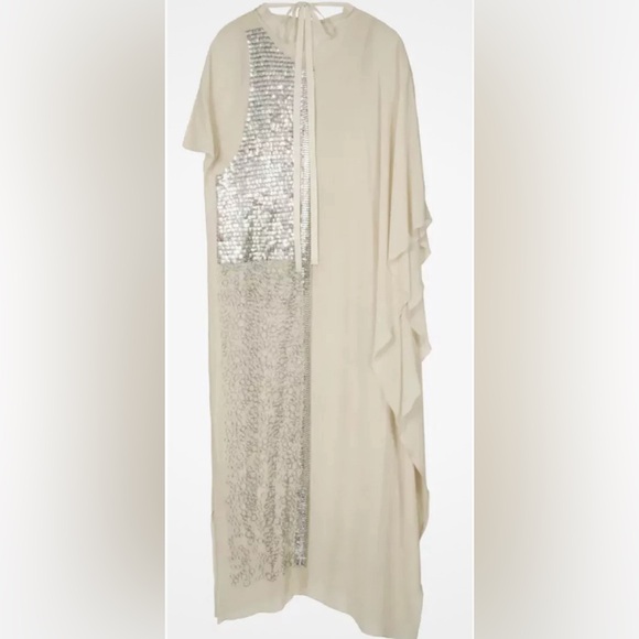 BRAND NEW Zara Limited Edition Contrast Kaftan Style Dress, Size M/L - Picture 6 of 14